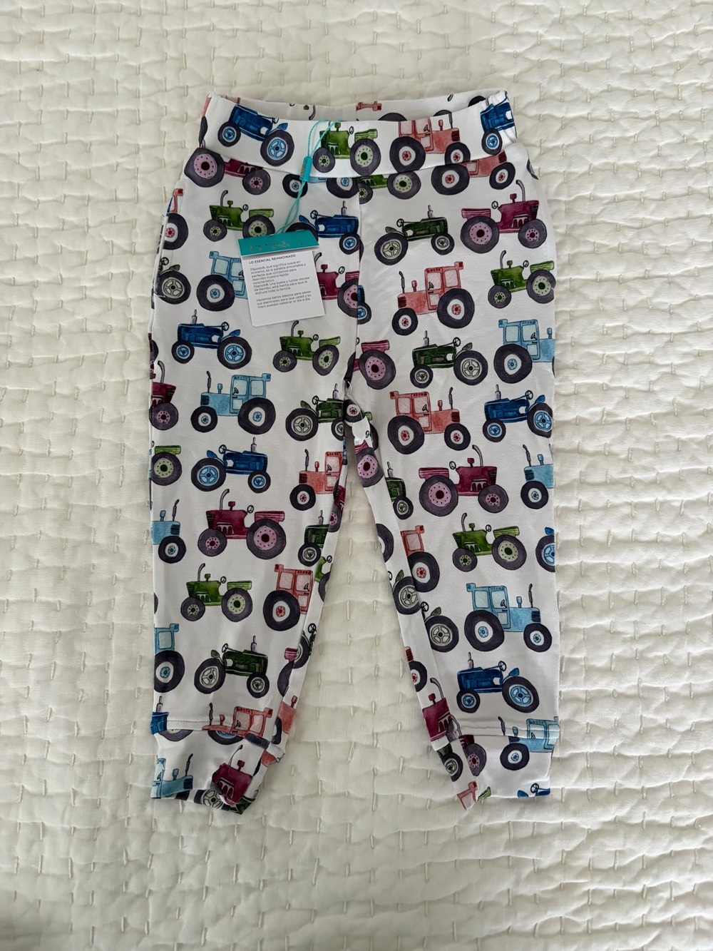 NWT Posh Peanut Toddler Farm Tractor Truck Print Jogger Pants 18-24M